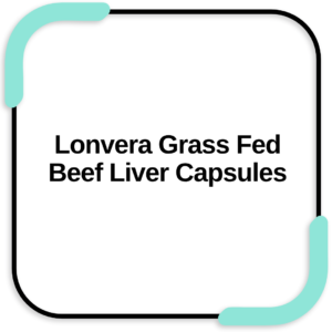 Lonvera Grass Fed Beef Liver Capsules