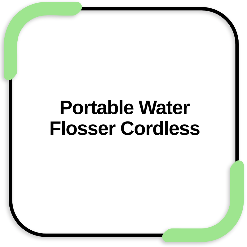 Portable Water Flosser Cordless