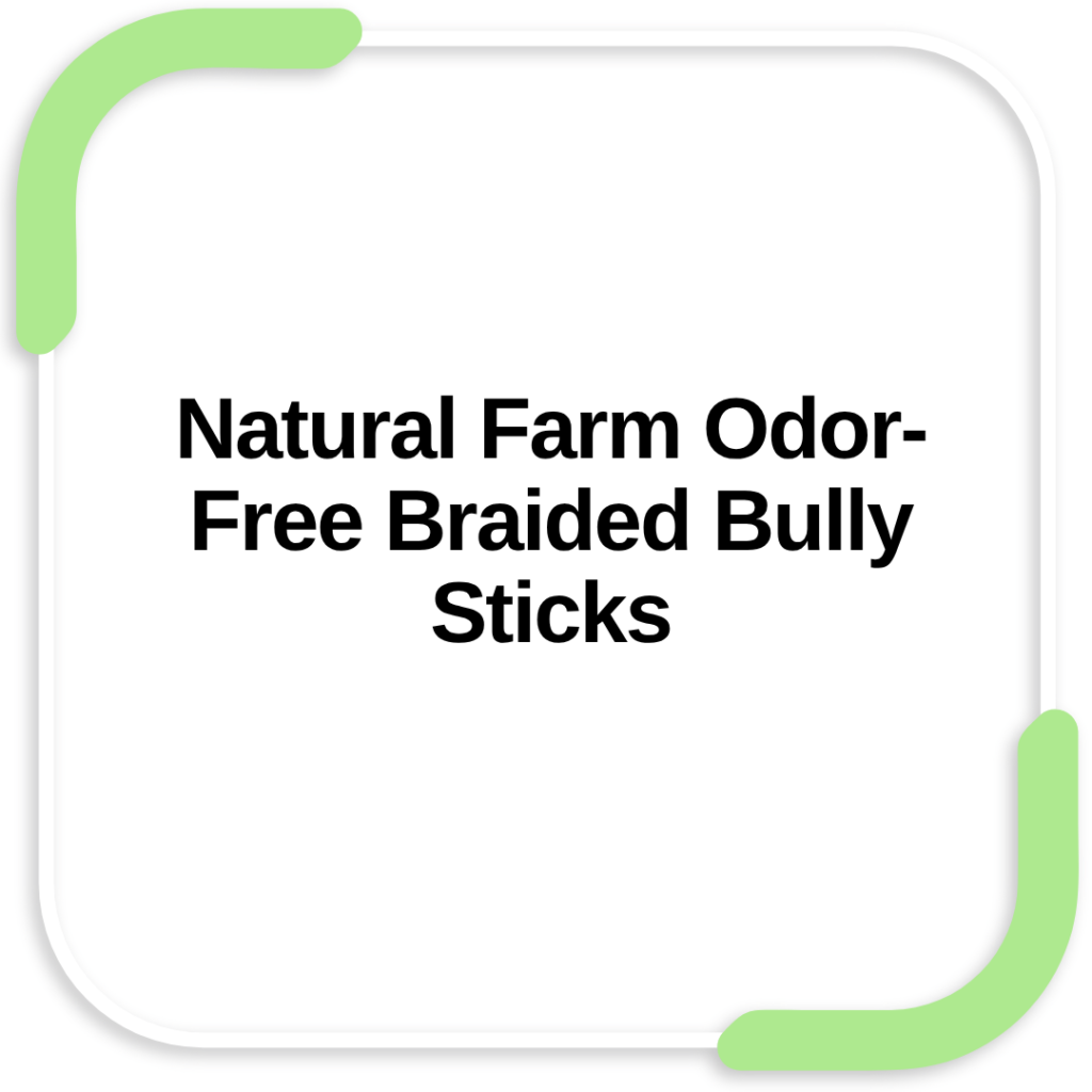 Natural Farm Odor-Free Braided Bully Sticks
