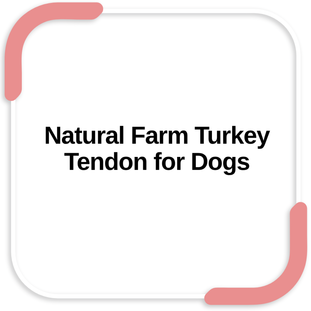 Natural Farm Turkey Tendon for Dogs