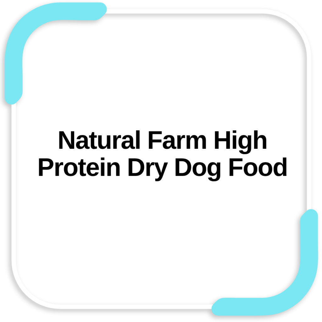 Natural Farm High Protein Dry Dog Food