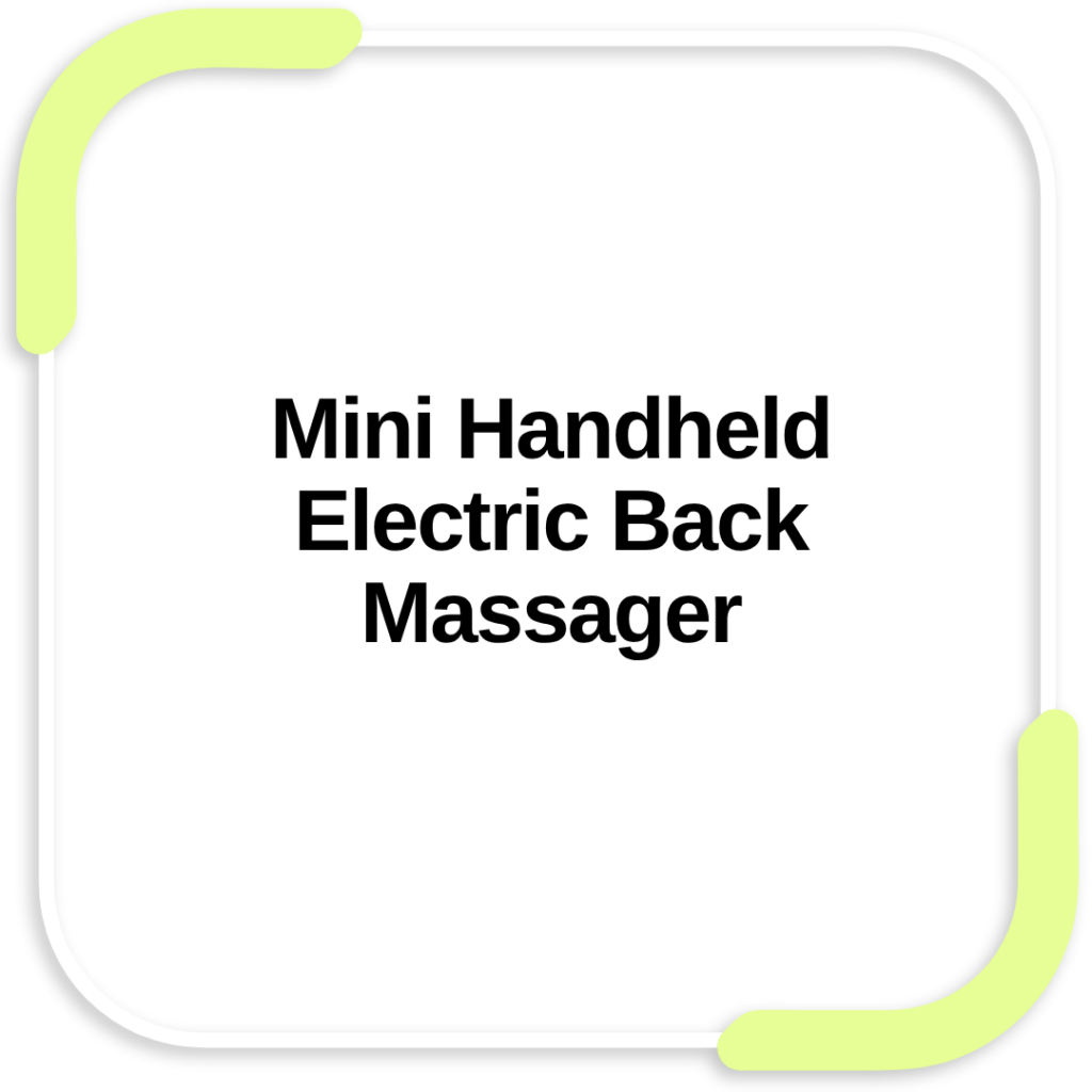 Mini Handheld Electric Back Massager