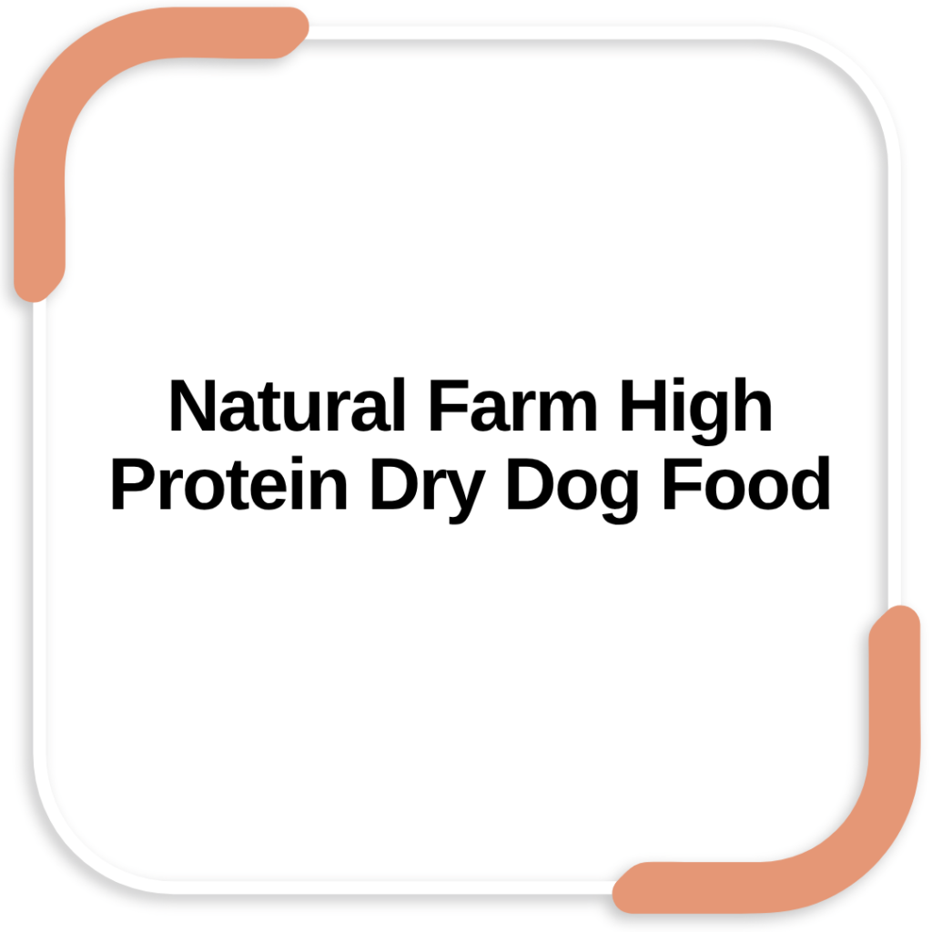Natural Farm High Protein Dry Dog Food