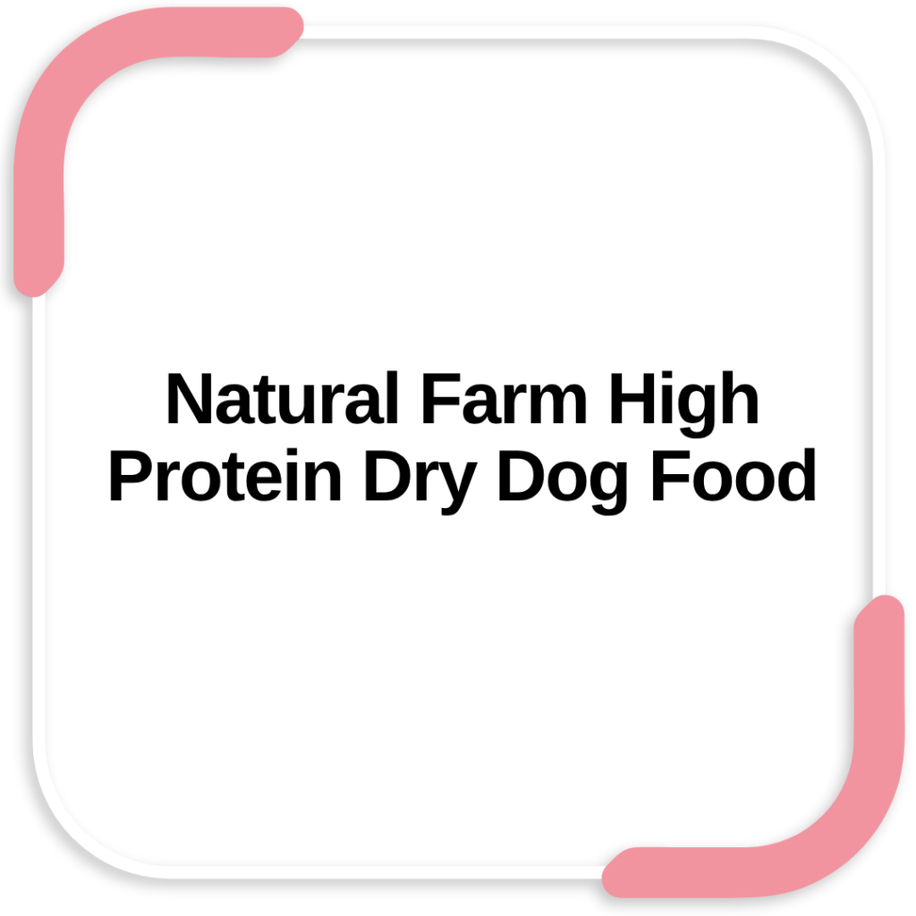 Natural Farm High Protein Dry Dog Food
