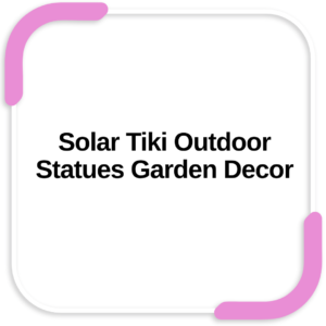 Solar Tiki Outdoor Statues Garden Decor