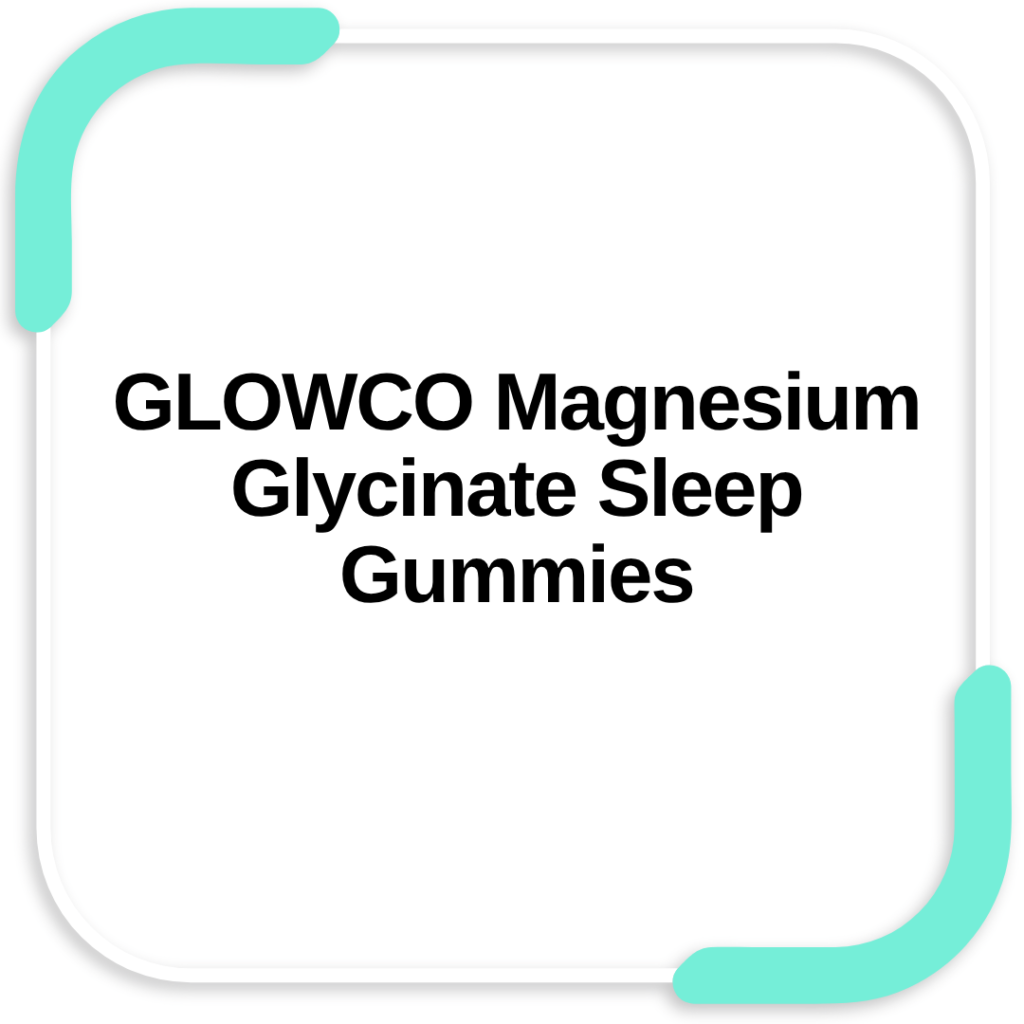 GLOWCO Magnesium Glycinate Sleep Gummies