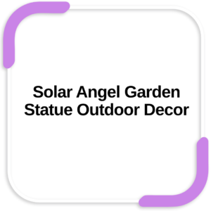 Solar Angel Garden Statue Outdoor Decor