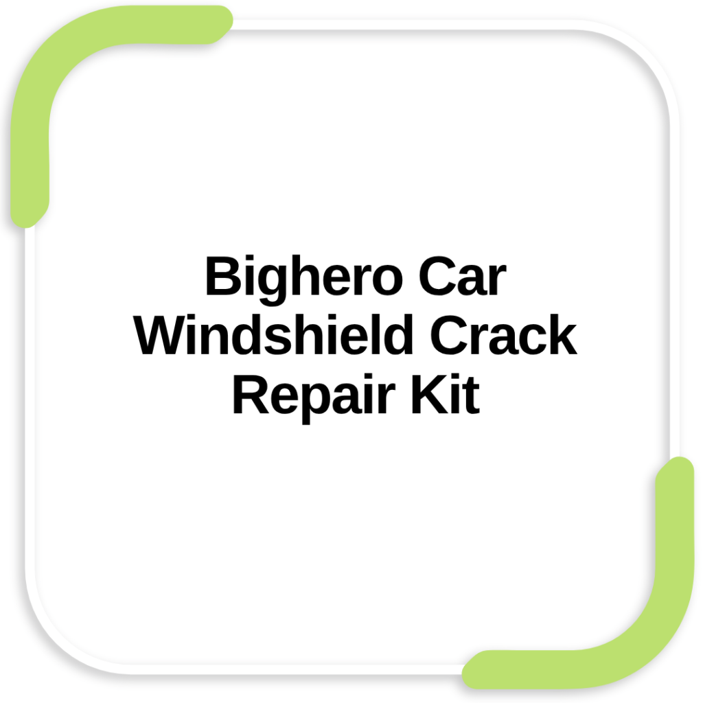 Bighero Car Windshield Crack Repair Kit