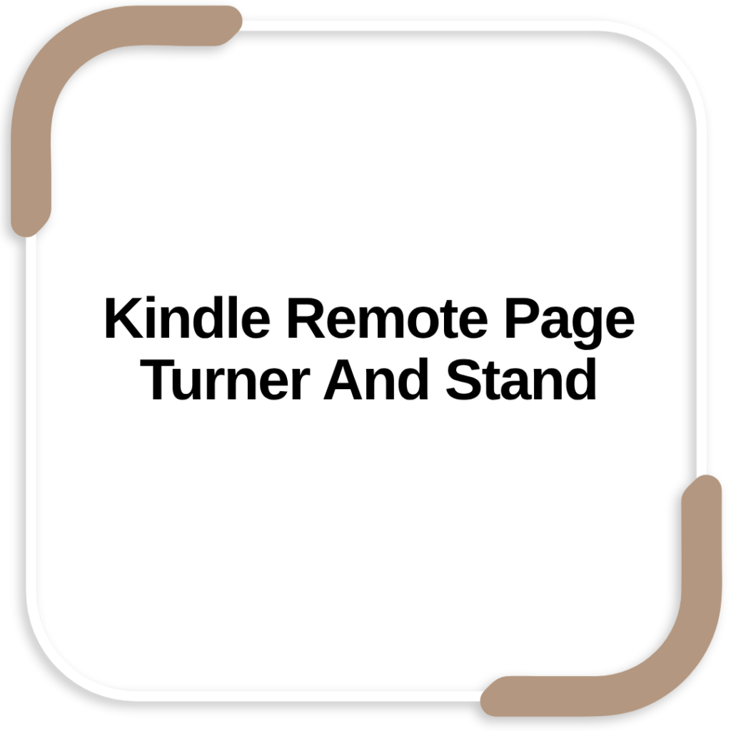 Kindle Remote Page Turner And Stand