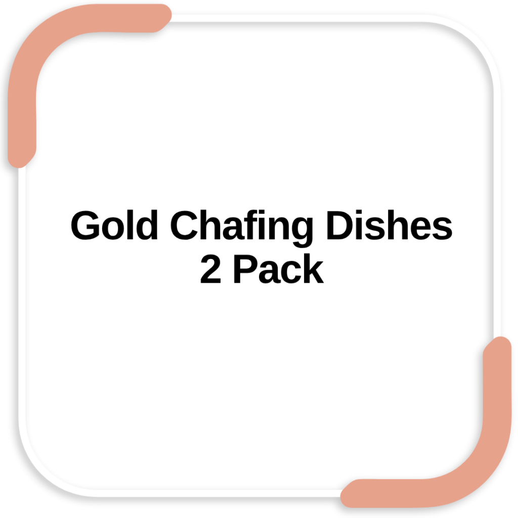 Gold Chafing Dishes 2 Pack