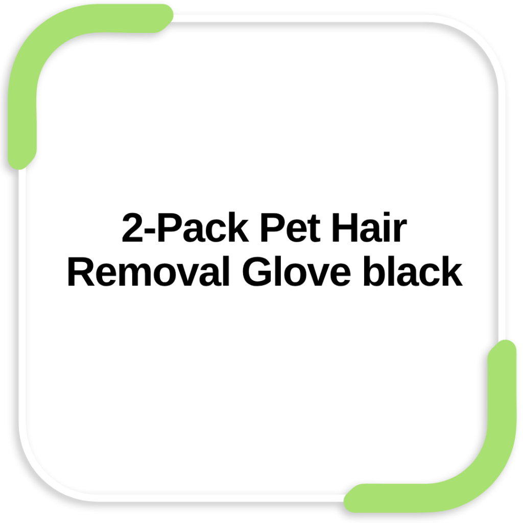 2-Pack Pet Hair Removal Glove black
