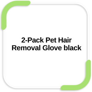 2-Pack Pet Hair Removal Glove black
