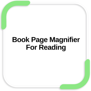 Book Page Magnifier For Reading