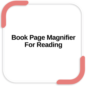 Book Page Magnifier For Reading