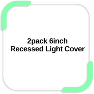2pack 6inch Recessed Light Cover