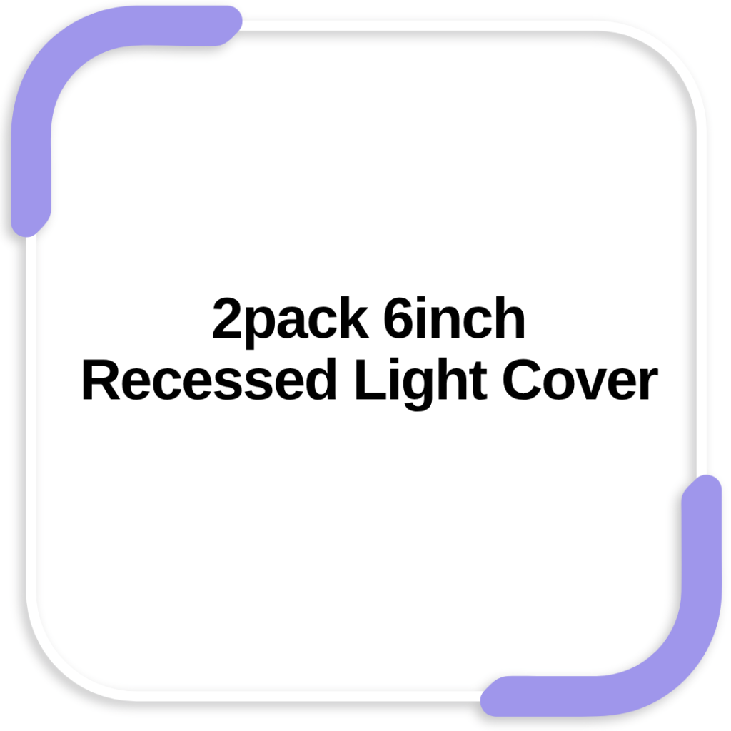 2pack 6inch Recessed Light Cover