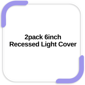 2pack 6inch Recessed Light Cover