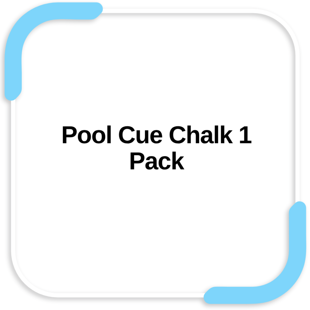 Pool Cue Chalk 1 Pack