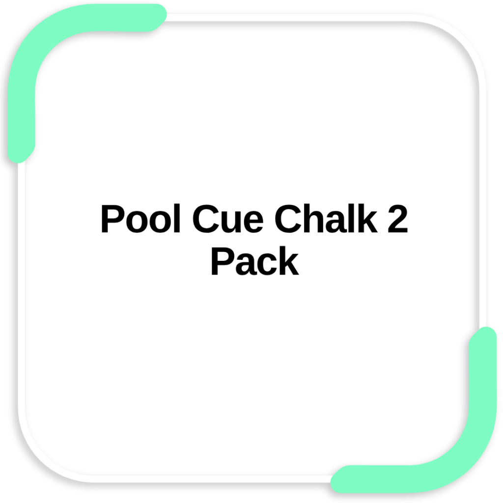 Pool Cue Chalk 2 Pack