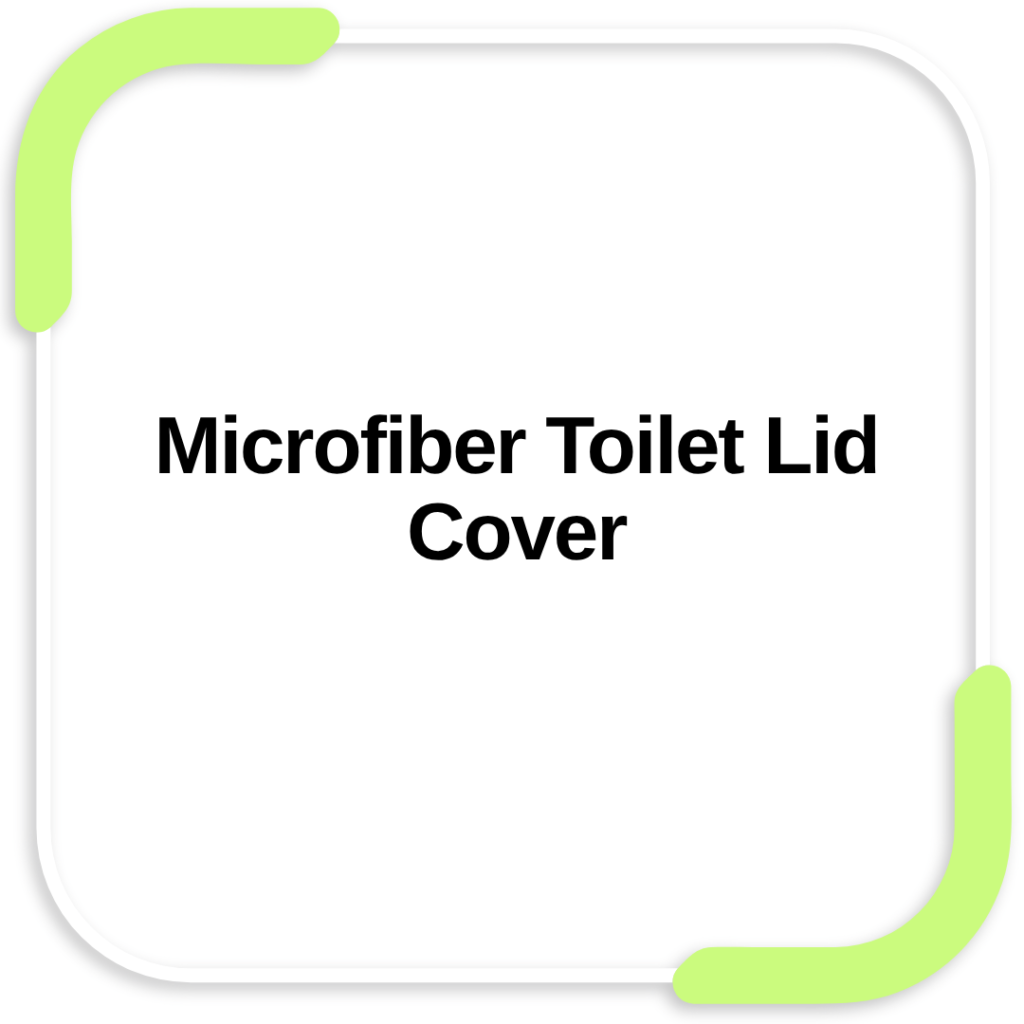 Microfiber Toilet Lid Cover
