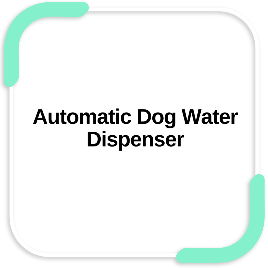 Automatic Dog Water Dispenser