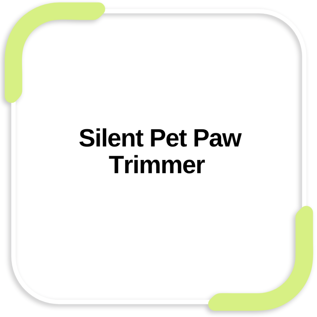 Silent Pet Paw Trimmer