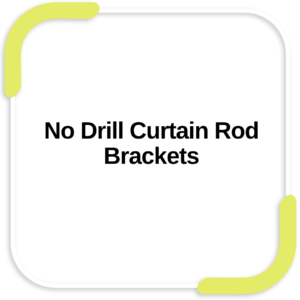 No Drill Curtain Rod Brackets