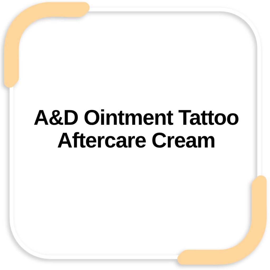 A&D Ointment Tattoo Aftercare Cream