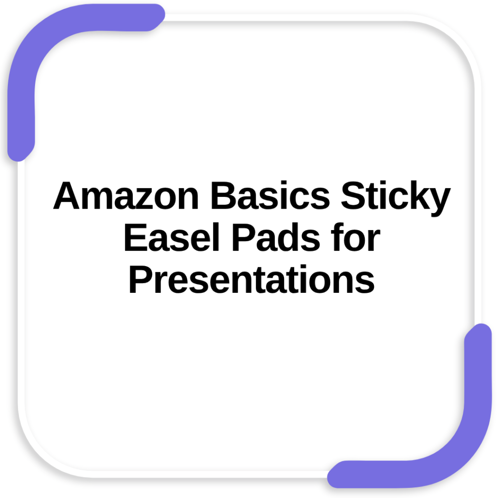 Amazon Basics Sticky Easel Pads for Presentations