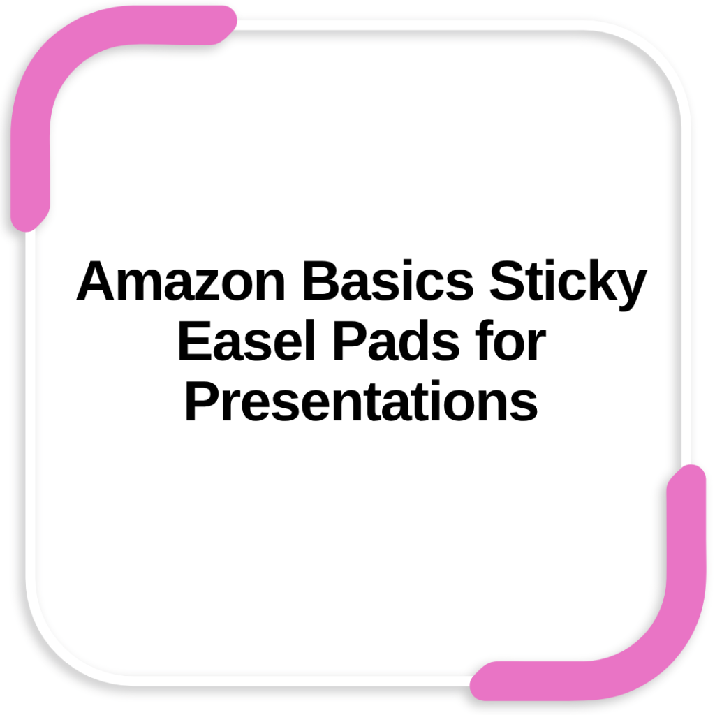 Amazon Basics Sticky Easel Pads for Presentations