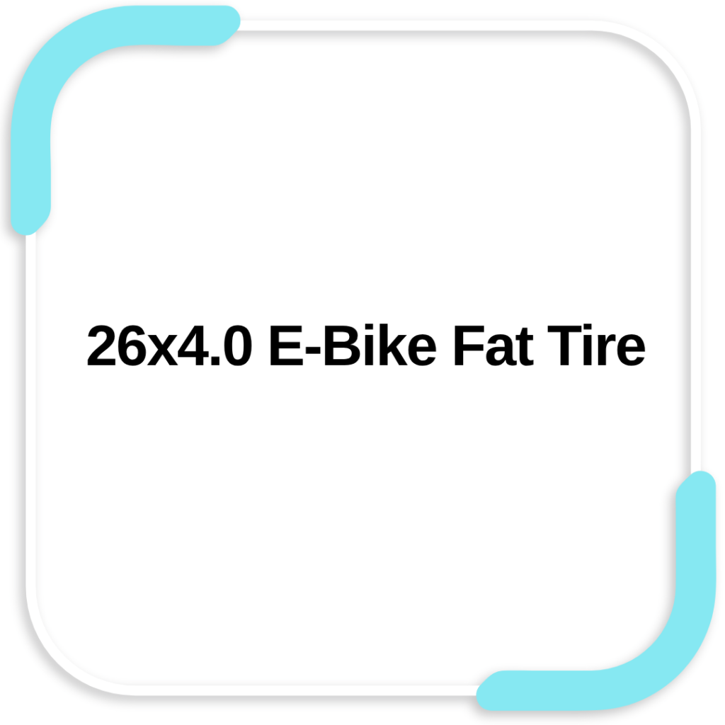 26×4.0 E-Bike Fat Tire