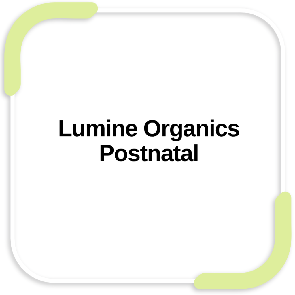 Lumine Organics Postnatal