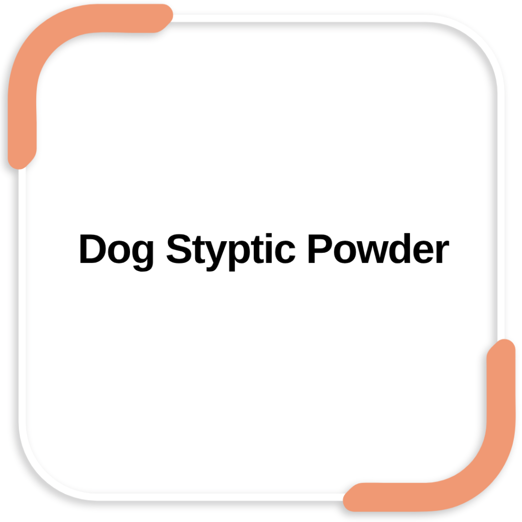 Dog Styptic Powder