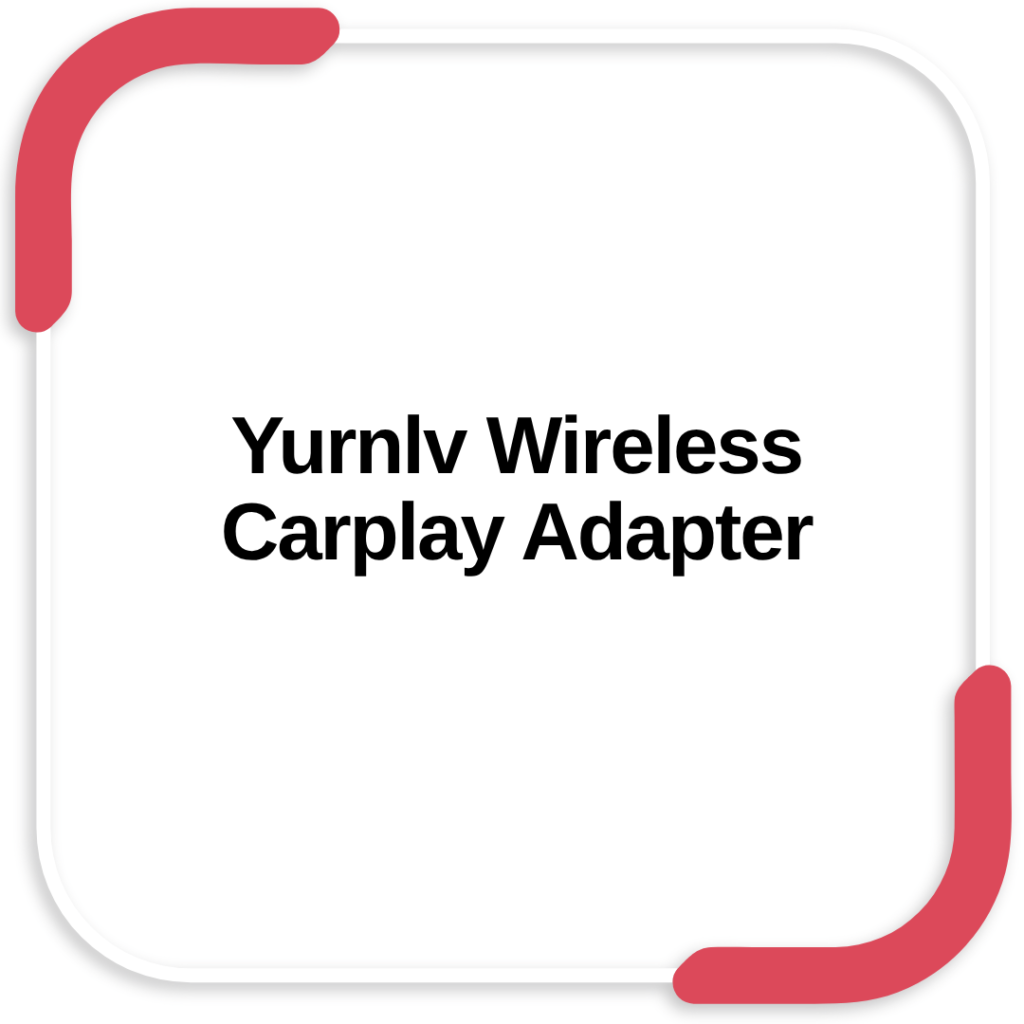 Yurnlv Wireless Carplay Adapter