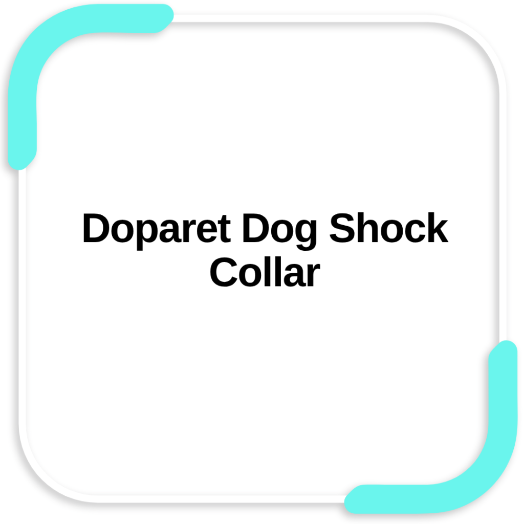 Doparet Dog Shock Collar