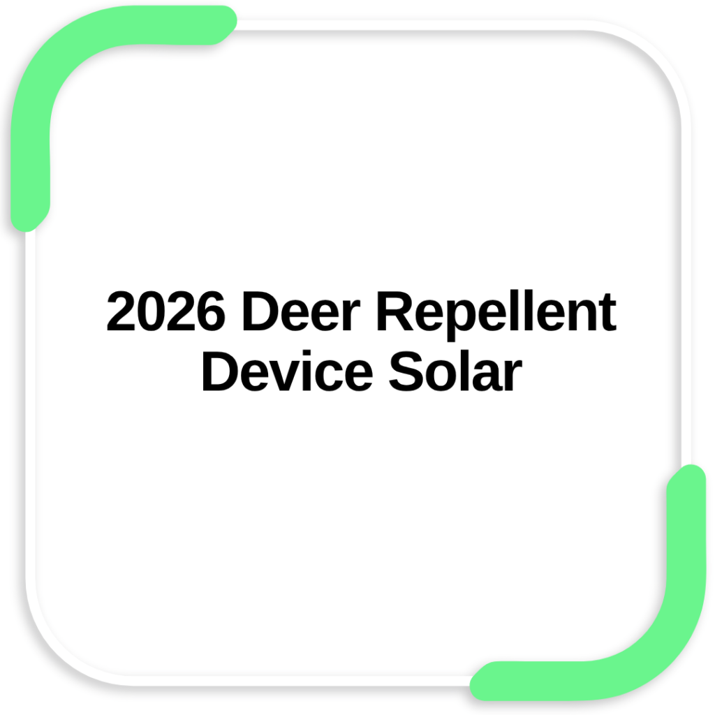 2026 Deer Repellent Device Solar