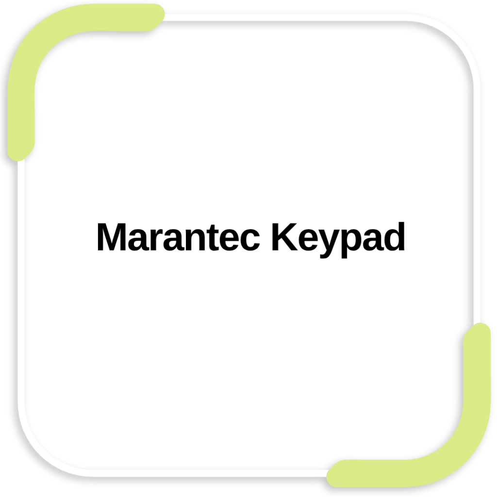 Marantec Keypad