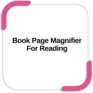 Book Page Magnifier For Reading