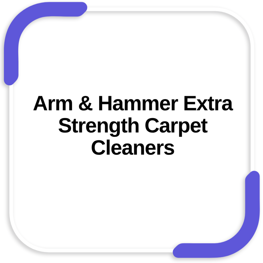 Arm & Hammer Extra Strength Carpet Cleaners