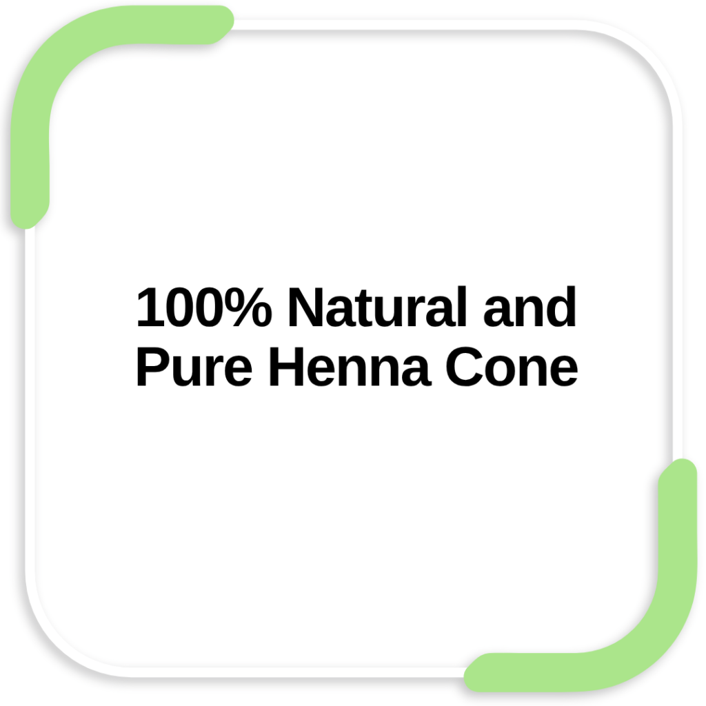 100% Natural and Pure Henna Cone