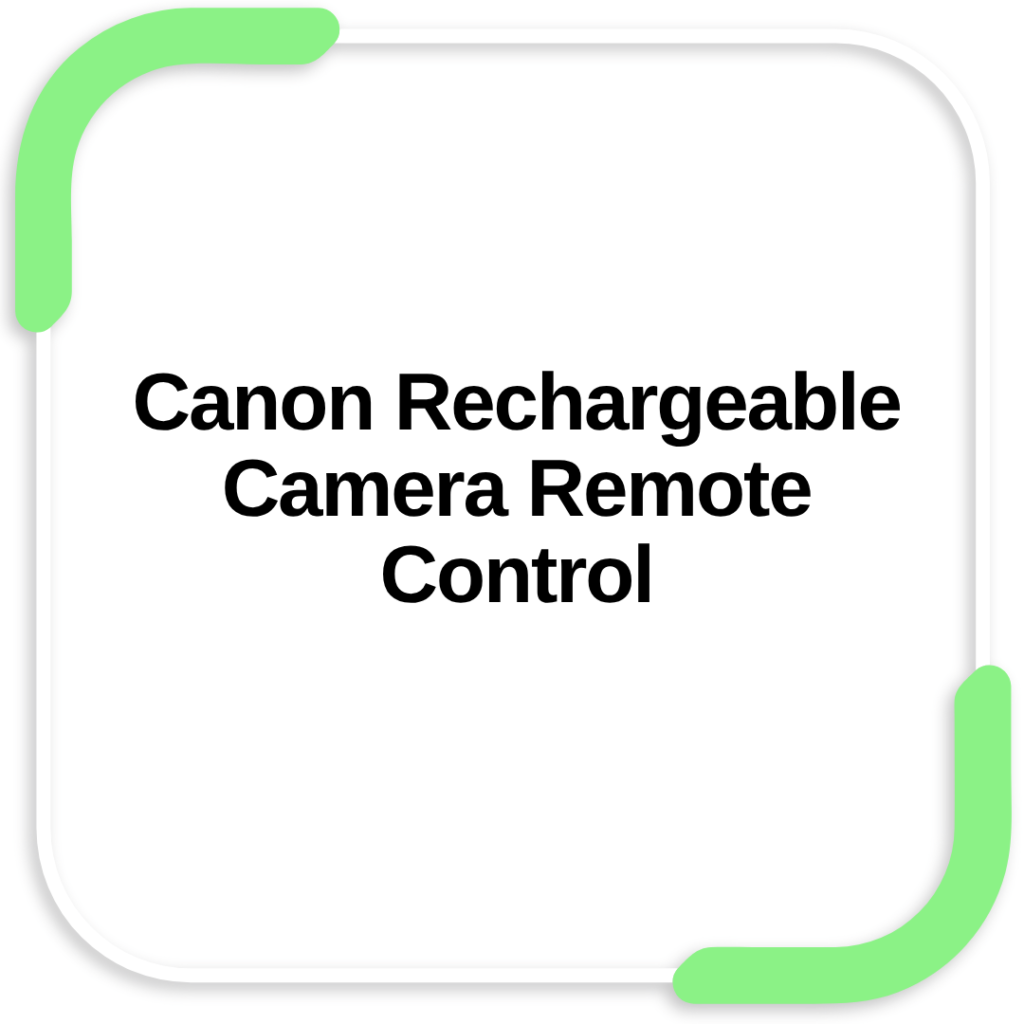 Canon Rechargeable Camera Remote Control