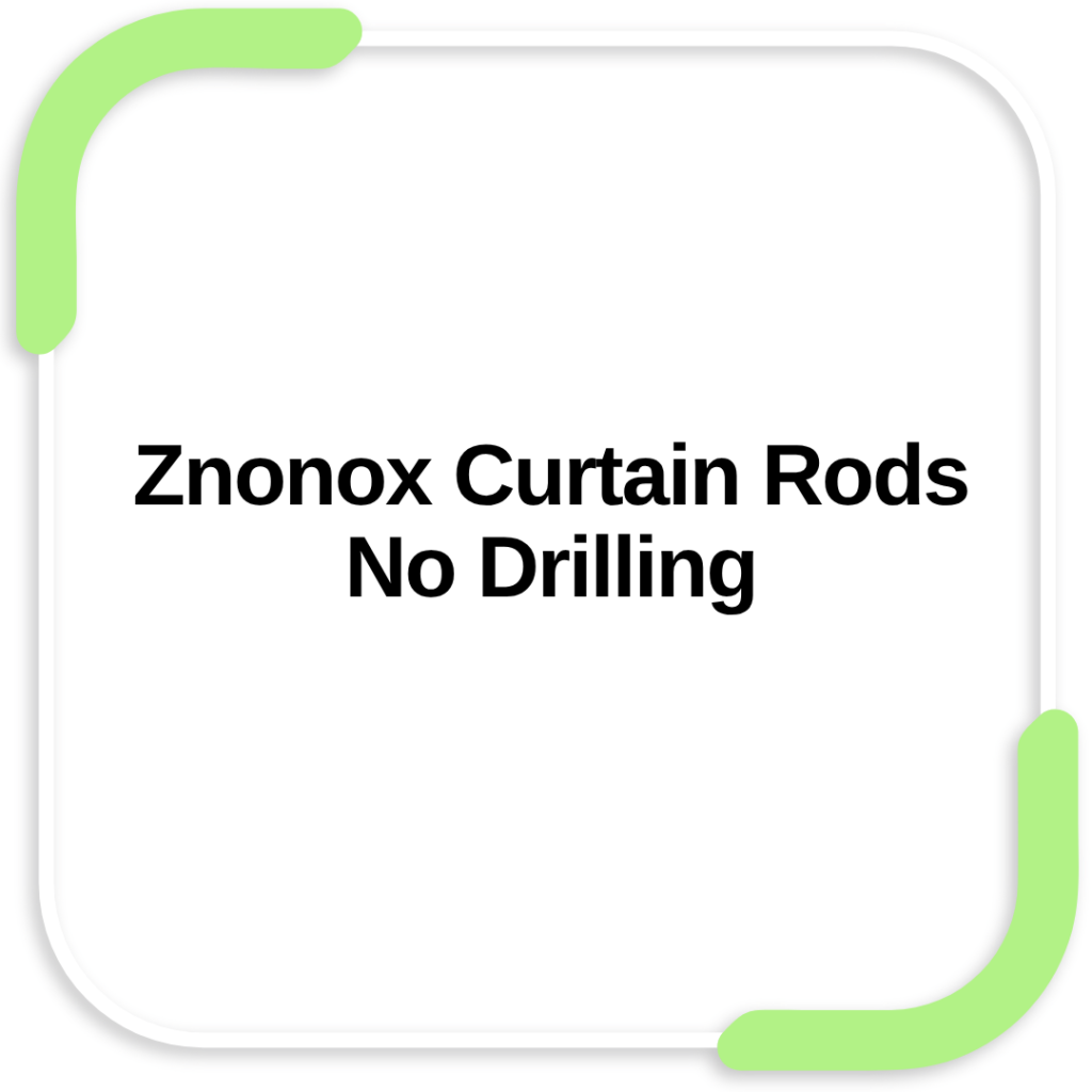 Znonox Curtain Rods No Drilling