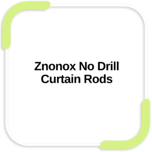 Znonox No Drill Curtain Rods
